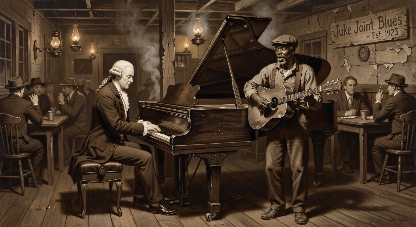 Classical Techniques in Blues Origins: A Case Study