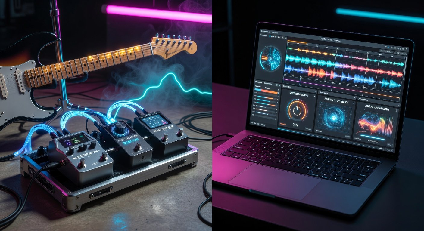 Guitar Pedals vs Plugins 2026: Tone Showdown