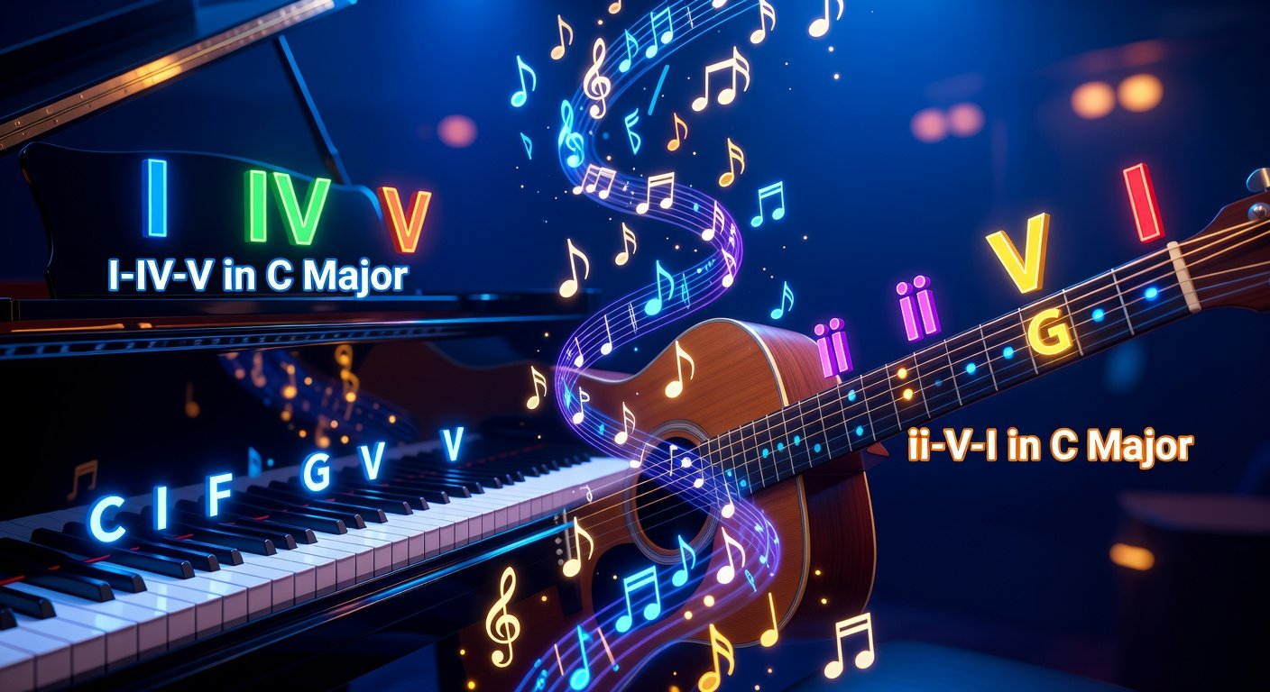 Master I-IV-V & ii-V-I Chord Progressions: Step-by-Step Guide