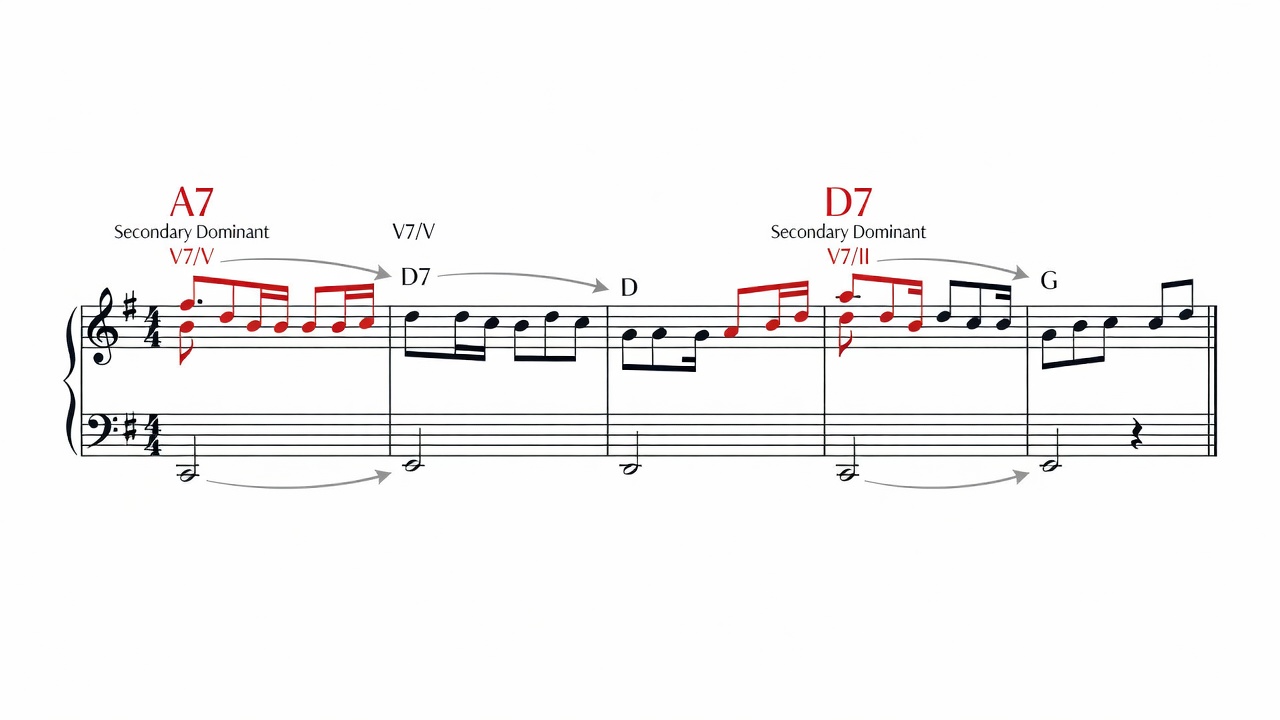 Secondary Dominants: Adding Tension to Chord Progressions
